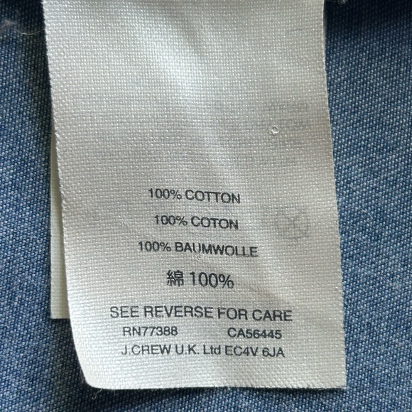 Crew cuts 10 light denim dress with back detail, pockets and flounce sleeve Nice - Picture 9 of 13